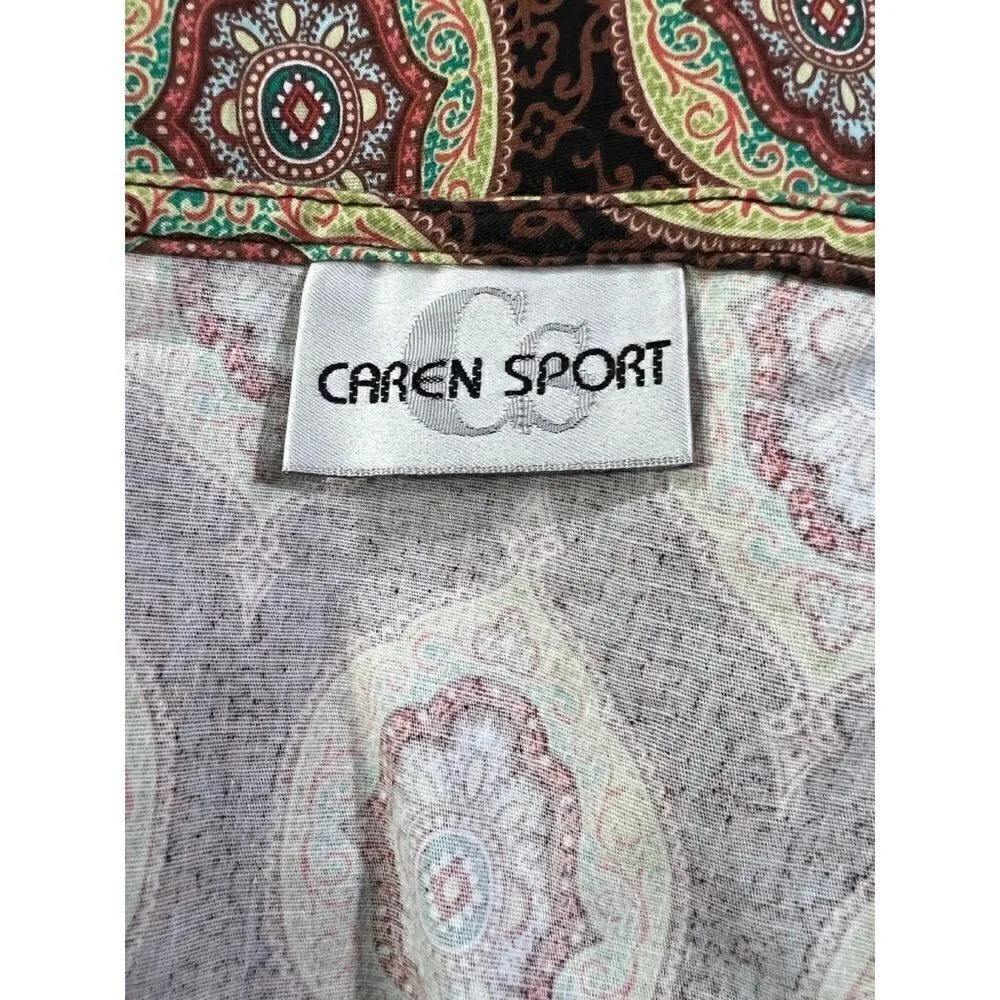 Caren Sport Paisley Midi Skirt